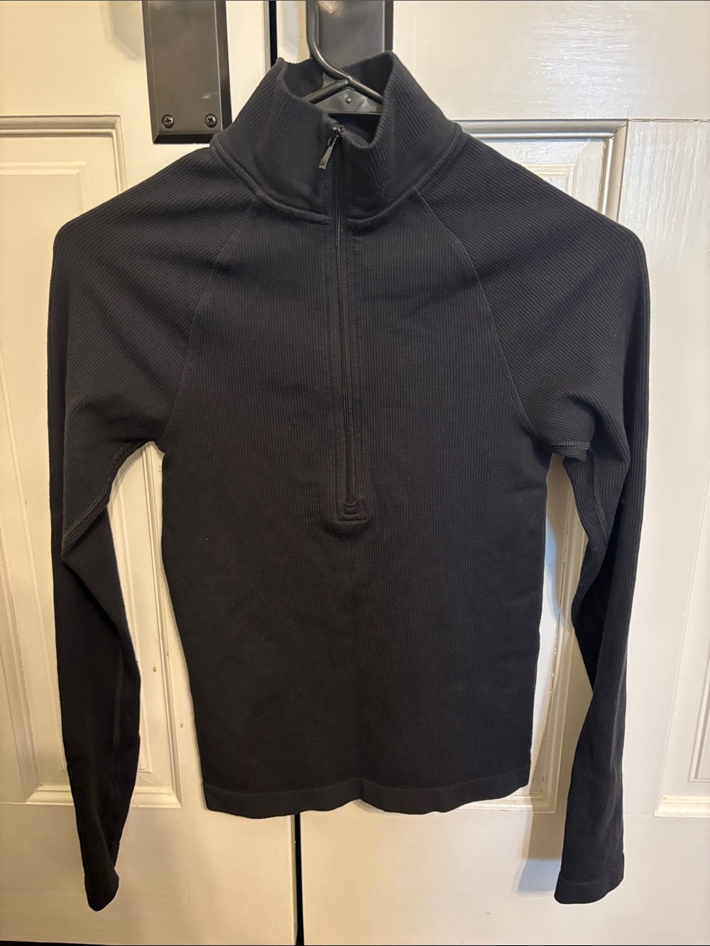 all in motion Black Quarter-Zip Thermal Top